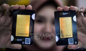Harga emas Antam saat ini stabil di Rp 1.123.000 per gram